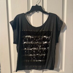 Stylish Black Women's Short Sleeve Top